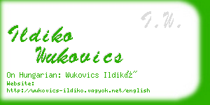 ildiko wukovics business card